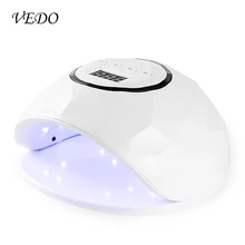 VEDO F6 УФ светодиодный Таймер 99s безболезненная 78 Вт Сушилка для ногтей ледяная лампа для сушки всех ногтей Гель-лак интеллектуальный датчик лампа для маникюра