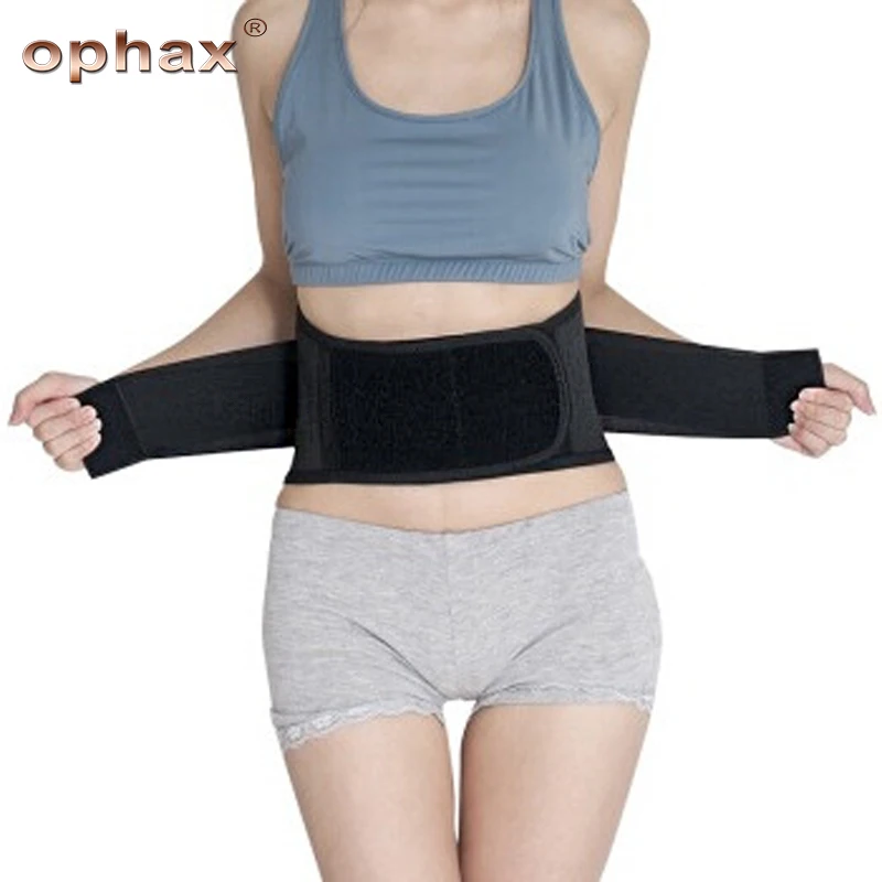 

OPHAX Magnetic Therapy Tourmaline Self-heating Waist Trainer Slimming Belt Shaper Fat Burn Adjustable Slimming Wraps Shaperwear