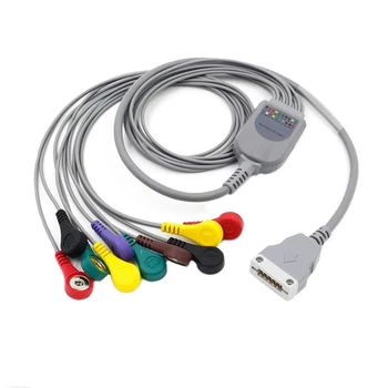 

Holter Recorder ECG Patient Cable 10 Pin 10 Leads Snap 4.0 IEC Standard for Beneware Holter Recorder Instrument System