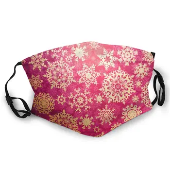 

Christmas Snowflake Double-sided printed dustproof and windproof mask, can be cleaned and reused, suitable for outdoor sports