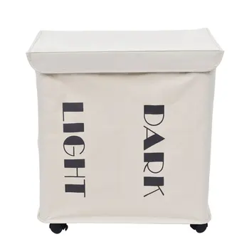 

Organizers Organizer Box Organizers Storage Iron Wire Frame Folding Storage Laundry Basket Organizer with Cover Wheels HG99