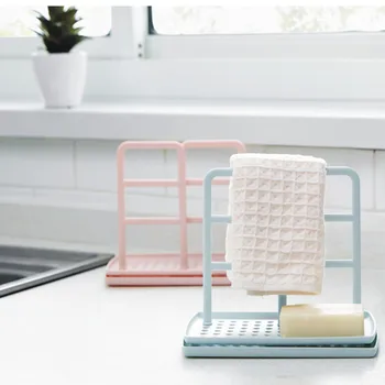 

Dish Cloths Drain Rack Clean Sponge Holder Rag Storage Rack Kitchen Shelf Towel Sponge Holder Storage Rack for Bathroom