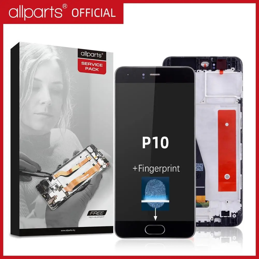 Дисплей для HUAWEI P10 VTR L09 L10 L29 LCD в сборе с тачскрином Оригинал 5.1'' черный