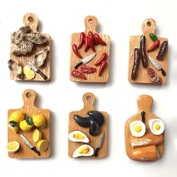 Planche à découper Miniature pour maison de poupée Blyth barbie, 1/6, œufs frits, accessoires de cuisine pour glace, jouet 