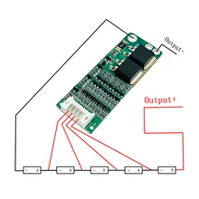 5S 15A Li-ion lityum pil BMS 18650 şarj koruma levhası 18V 21V hücre koruma devresi