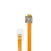SIM Card Reverse Micro Card Extension Cable Converter Adapter Transparent Open Device for Android Phone - Image 2