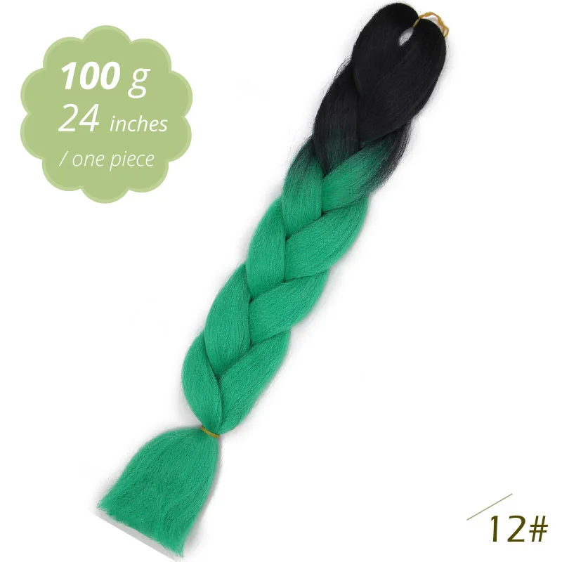 AISI BEAUTY Ombre вязанные косы для наращивания волос Jumbo плетеные крючком искусственные Locs светлые и черные пряди для женщин и детей - Цвет: #5