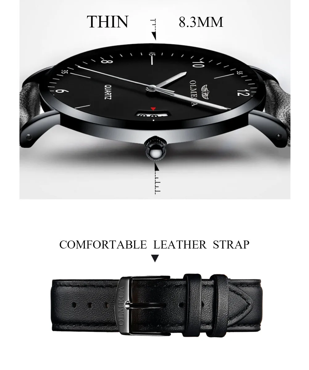 OLMECA женские наручные часы браслет для часов в сетку кожаный наручные WatchFashion Повседневное модельные кварцевые наручные часы