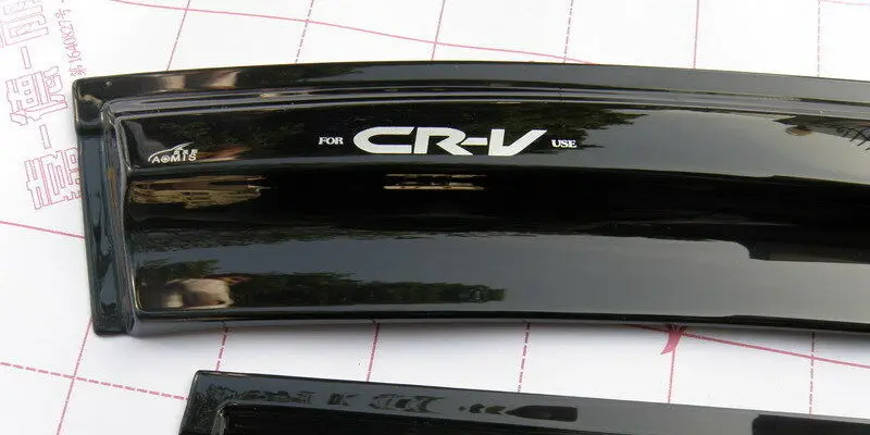 Для 2007 2008 2009 2010 2011 Хонда сrv CR-V акриловые Mugen Стиль окна вентиляционный козырек 4 предмета в комплекте