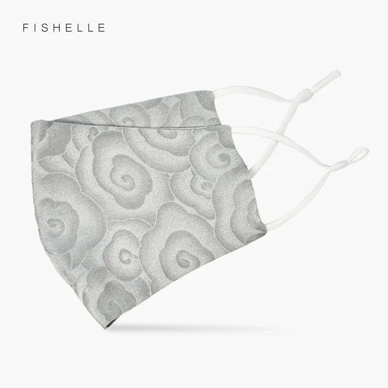 

Жаккардовая шелковая маска для лица, Высококачественная натуральная Шелковая Маска для женщин и мужчин, шелковая маска для защиты от солнечных ожогов, мягкая и удобная маска