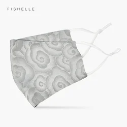 Face jacquard silk mask high class natural silk for women or man silk anti-sunburn washable light soft comfortable masque shield