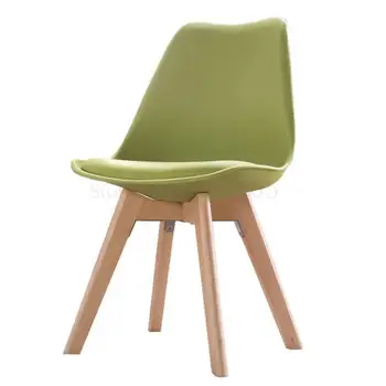 

Creative Contemporary And Contracted Desk Chair Chair Adult Back Home, His Chair Stool Chair Coffee Solid Wood Dining Chair