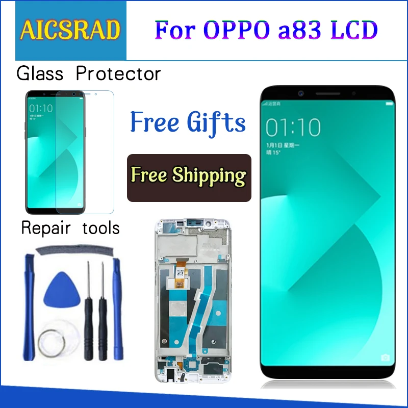 5 7 &quotLCD для Oppo A83 Полный ЖК дисплей с кодирующий преобразователь сенсорного