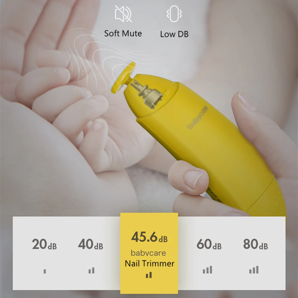 BC Babycare портативные электрические Детские кусачки для ногтей Триммер банан детей