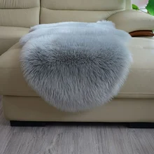 Мягкий ковер из искусственной овчины, покрытие для стула, искусственная шерсть, теплые ковры с мехом для гостиной
