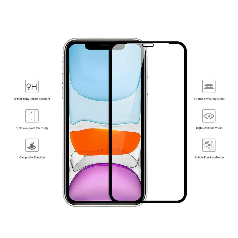 Защита экрана для iPhone 11 11Pro Pro max 3 5d Arc Edge 20D крафт закаленное стекло Защитная пленка
