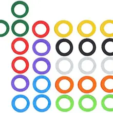 Цветная крышка для ключей/эластичная крышка для ключей/кольцо для ключей/силиконовая крышка для ключей/идентификационное кольцо для ключей