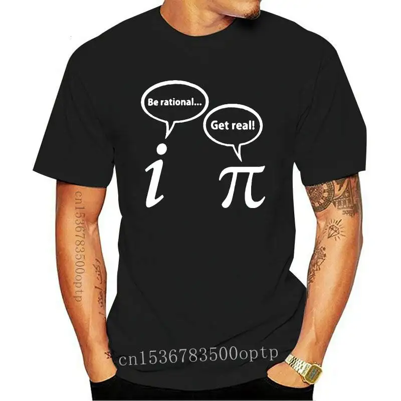 Новинка футболка с надписью Будьте рациональными получите реальную математику