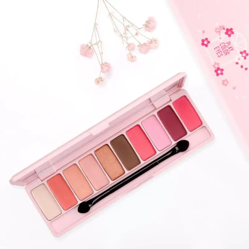 Цветущая вишня Play color Eye Shadow поддон стойкий макияж мерцающий матовый изюминка косметика