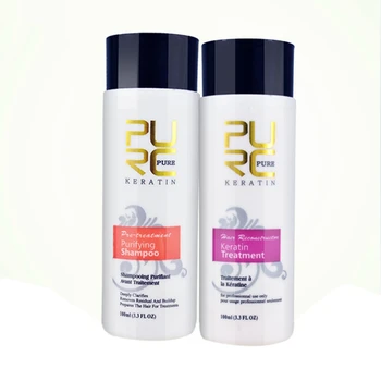 

PURC Straightening Hair Repair And Straighten Dae Hair Products Brazilian Keratin Treatment + Purifying Shampoo