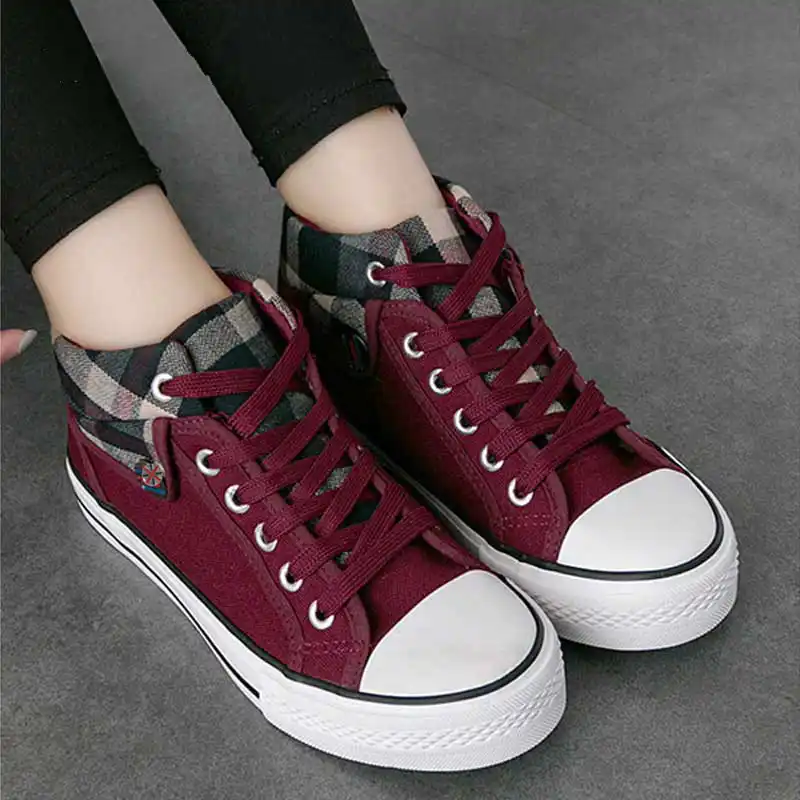 ladies canvas sneakers