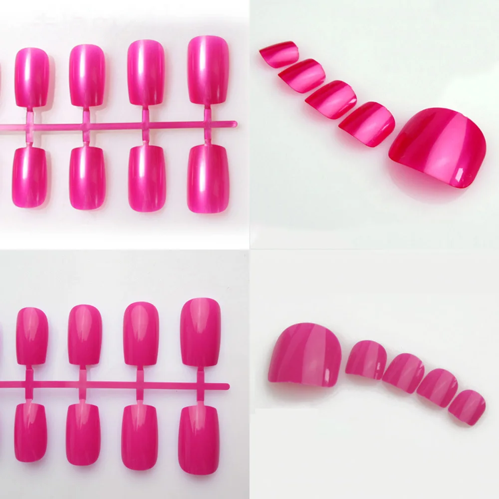 

48pcs/Lot 11Colors Fake Nails press on Square Detachable Wearable for Daily Wear Nail Tips with Glue full cover False Nails Tr49