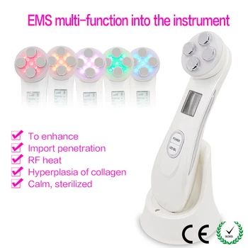 

5 in1 RF EMS Radio Mesotherapy Electroporation Face Beauty Pen Radio Frequency LED Photon Face Skin Rejuvenation Remover Wrinkle