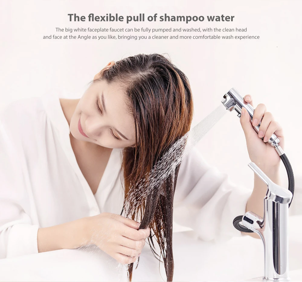 Large White Basin Faucet