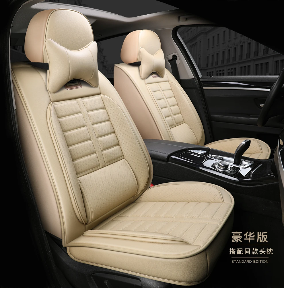 Full Coverage Eco-leather auto seats covers PU Leather Car Seat Covers for nissanterrano 2 tiida versa x-trail t30 t31 t32 xtra