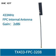 

10pc/lot 433MHz FPC Wifi Antenna 2dBi TX433-FPC-3208 XHCIOT Omnidirectional LoRa Radio IPEX Connector