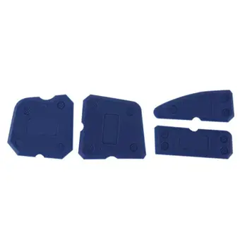 

4pcs Caulking Tool Kit Joint Sealant Edge Remover Scraper Blue Hand Tools