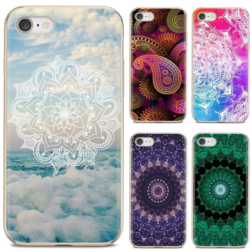 For iPhone iPod Touch 11 12 Pro 4 4S 5 5S SE 5C 6 6S 7 8 X XR XS Plus Max 2020 Soft Case Lace metallic Mandala Flower Paisley 07 | Мобильные