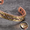 Vinterly Cross Copper Bracelets Gold-color Rose Twisted Magnetic Women Adjustable Open Cuff Bangles Resizable Jewelry Magnets 3