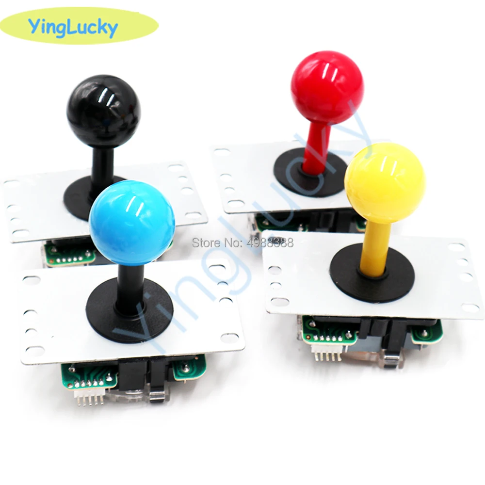 Joystick Arcade Copia Sanwa Joystick Superiore A Sfera Rotonda A 5 Pin Di Alta Qualità 6 Colori, Per Videogiochi Arcade