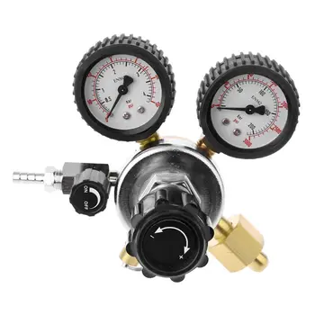 

CO2 Regulator Keg Beer Regulator with Pressure Relief Valve for Gas 0-3000PSI (Dual Gauge) Carbon Dioxide Reducer 35ED