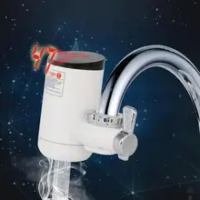 Электрический кухонный водонагреватель кран проточный мгновенный кран для горячей воды светодиодный водонагреватель вращающийся с дисплеем температуры