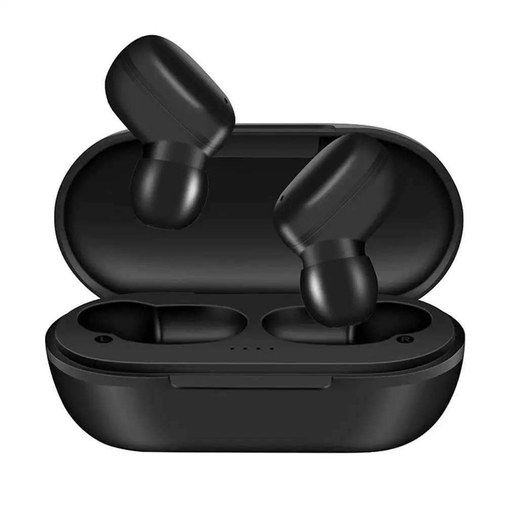 Беспроводные наушники Bluetooth наушники True Touch Key гарнитуры iOS/Android вкладыши стерео спортивные Игровые наушники с микрофоном - Цвет: Черный