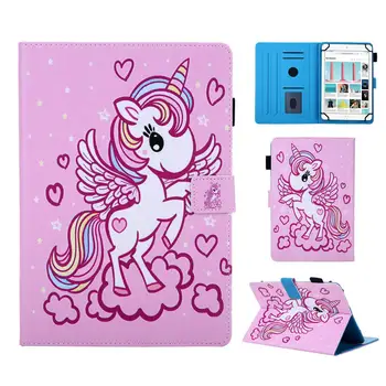 

Case for Apple iPad Pro Air Mini 6th 7th 7.9 9.7 10.5 11inch 360 Degrees Rotating Flip PU Leather Cover Auto Sleep Angel Unicorn