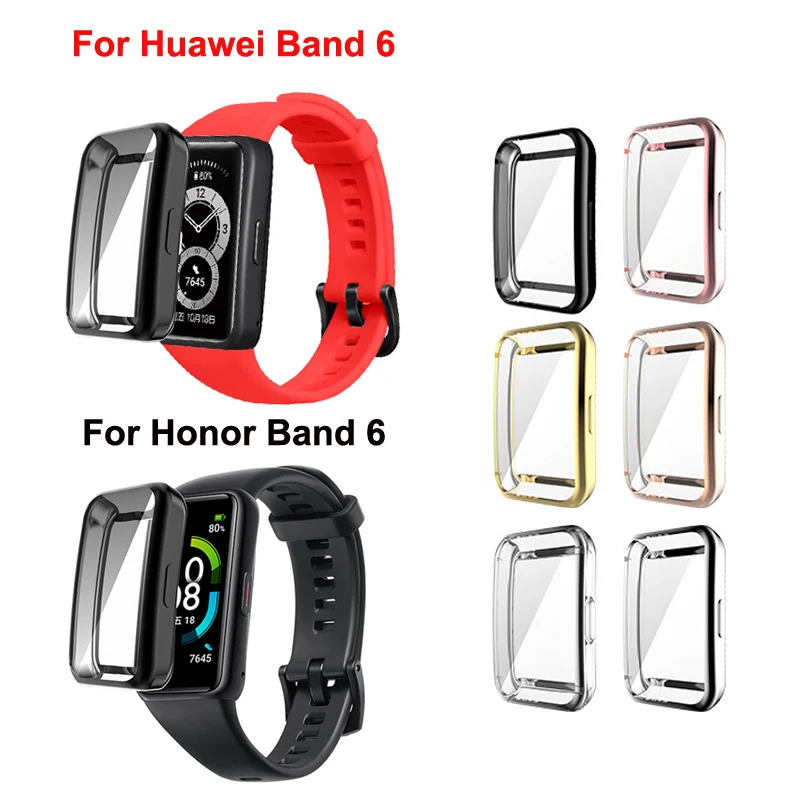 Чехол для часов Huawei Band 6 мягкий защитный чехол из ТПУ Honor полноэкранный |