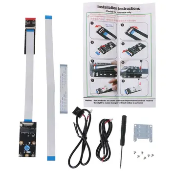 

M.2 NGFF Key B/M/B+M to Mini PCI-E Adapter with FFC Cable for WiFi Combo Card