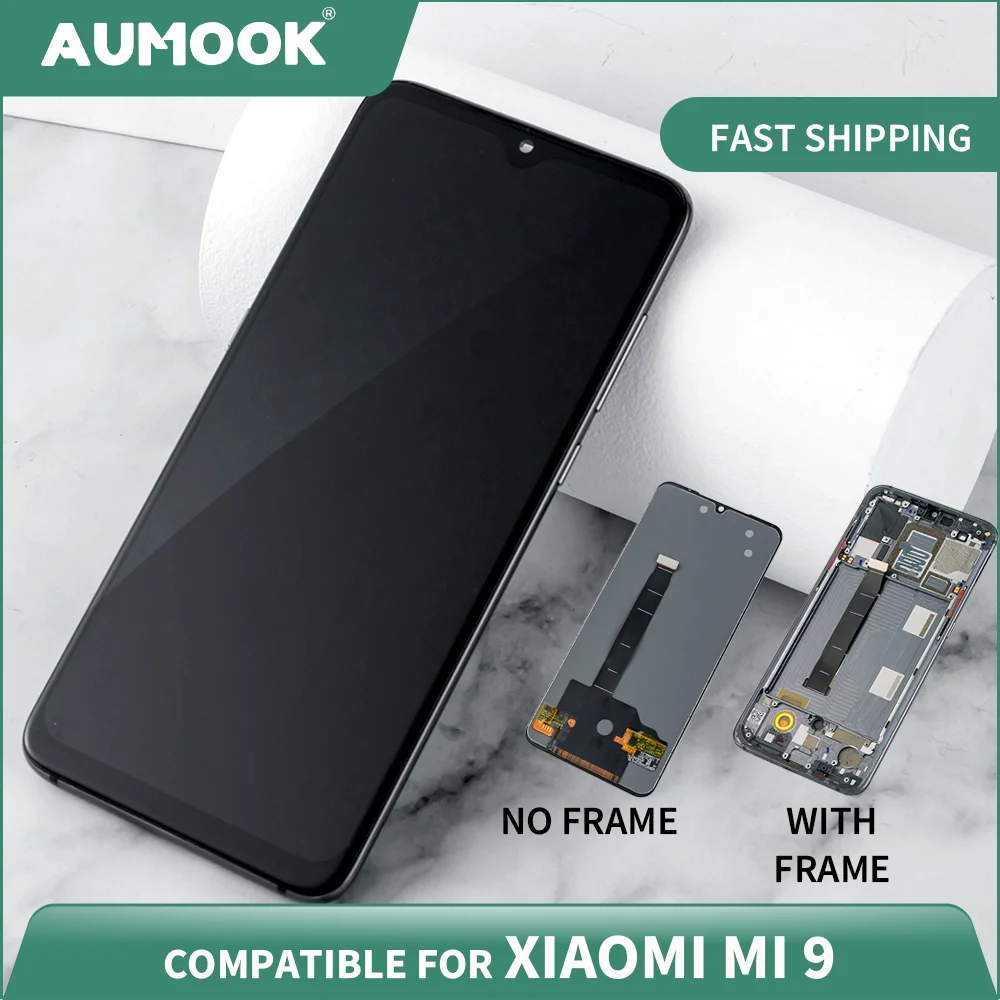 ЖК дисплей 6 39 дюйма для Xiaomi Mi 9 AMOLED сенсорный экран с рамкой дигитайзер в сборе MI сменный экран|Экраны
