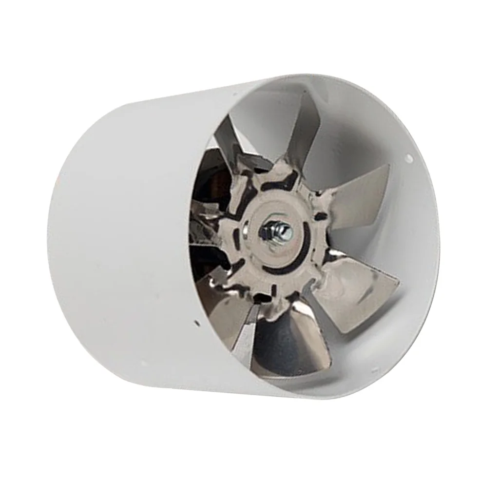 4 inch Inline Duct Fan, Metal Duct Booster Fan Low Noise Inline Duct Vent Blower Great For Grow Tent HVAC Exhaust and Intake