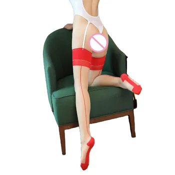 

Girl Friend Romantic Women's Stockings Retro Charm Over The Knee Sexy Stockings Soles Heels Back Line Beautiful Legs Stocking