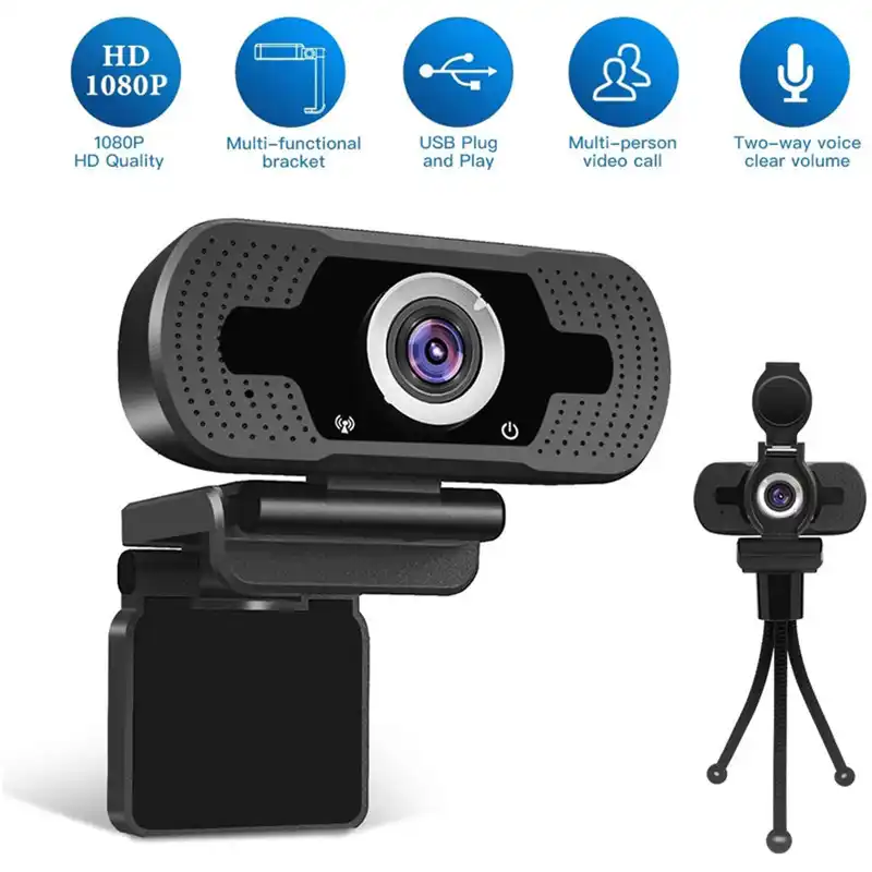 Black Conferencing Webcam with Microphone Admitrack 1080P HD Webcam Streaming Computer Web Camera with 110/° Wide View Angle USB Computer Camera for PC Laptop Desktop Video Calling Recording