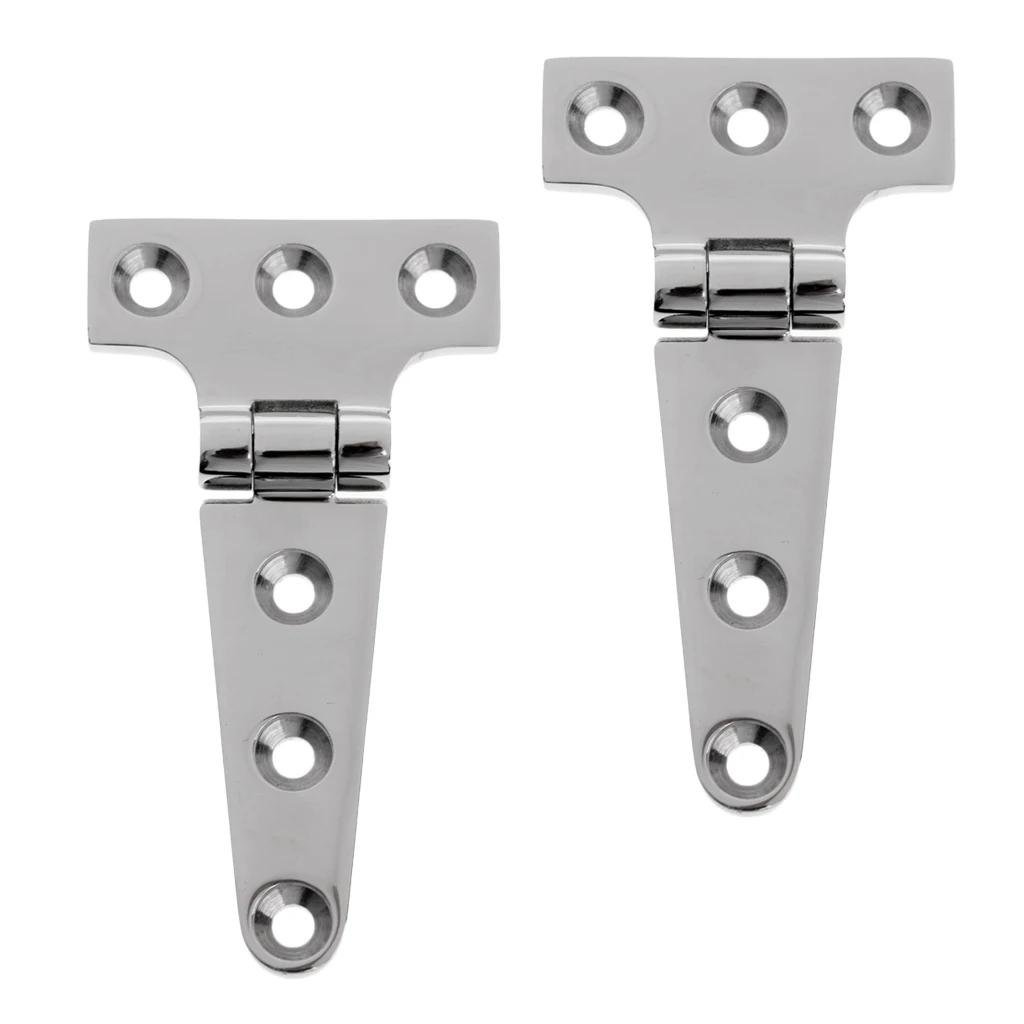MagiDeal Heavy Duty Stainless Steel Shed Gate Garden Door Strap T Hinge 10cm