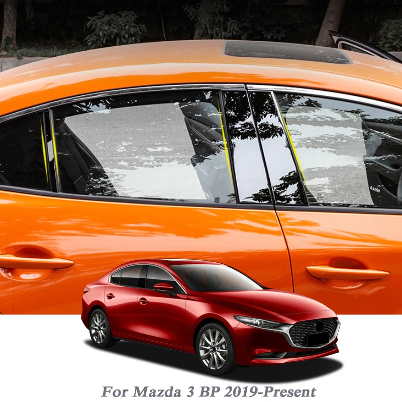 Автомобильный-Стайлинг для Mazda 3 BP-Н. В., наклейки на окна автомобиля, отделочные Внешние декоративные пленки, автомобильные аксессуары