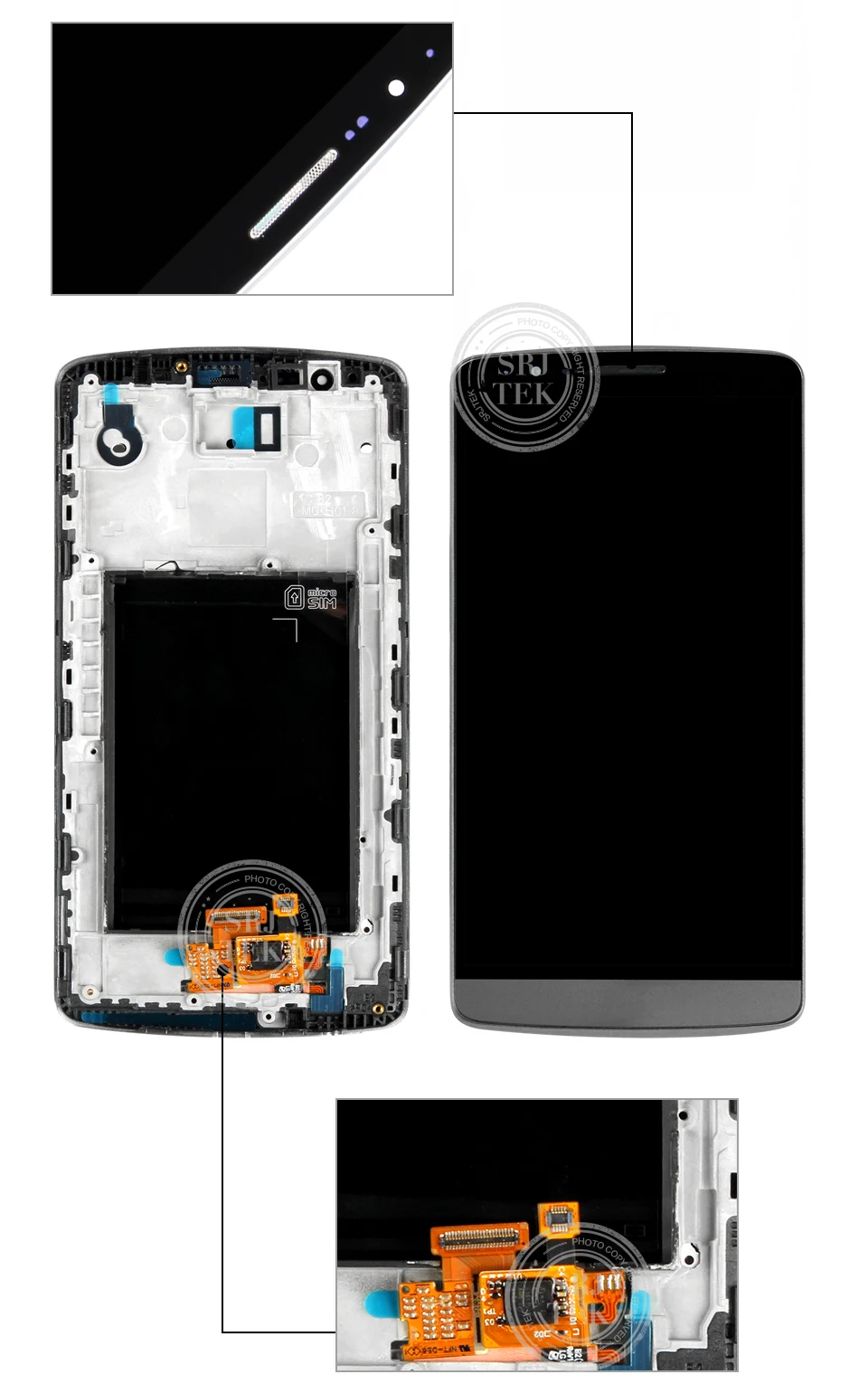 Оригинальный 5,5 "Экран для LG G3 ЖК-дисплей Сенсорный экран дигитайзер в сборе для LG G3 Дисплей D850 Дисплей D851 D855 Запчасти для авто