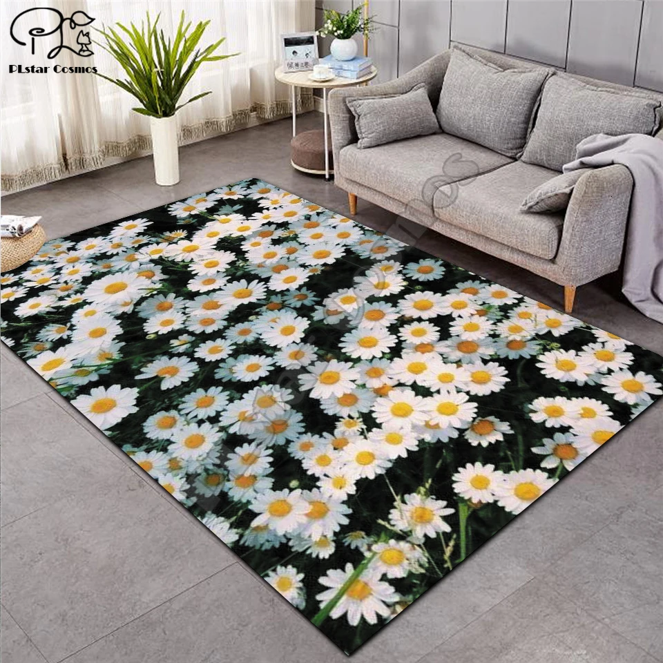 Ковер 3D в европейском стиле высокого качества с цветами для гостиной коврики