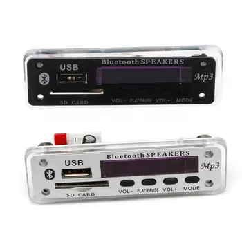 

Car Bluetooth MP3 WMA Decoder Board 12V Wireless Audio Module USB TF Radio E7CA