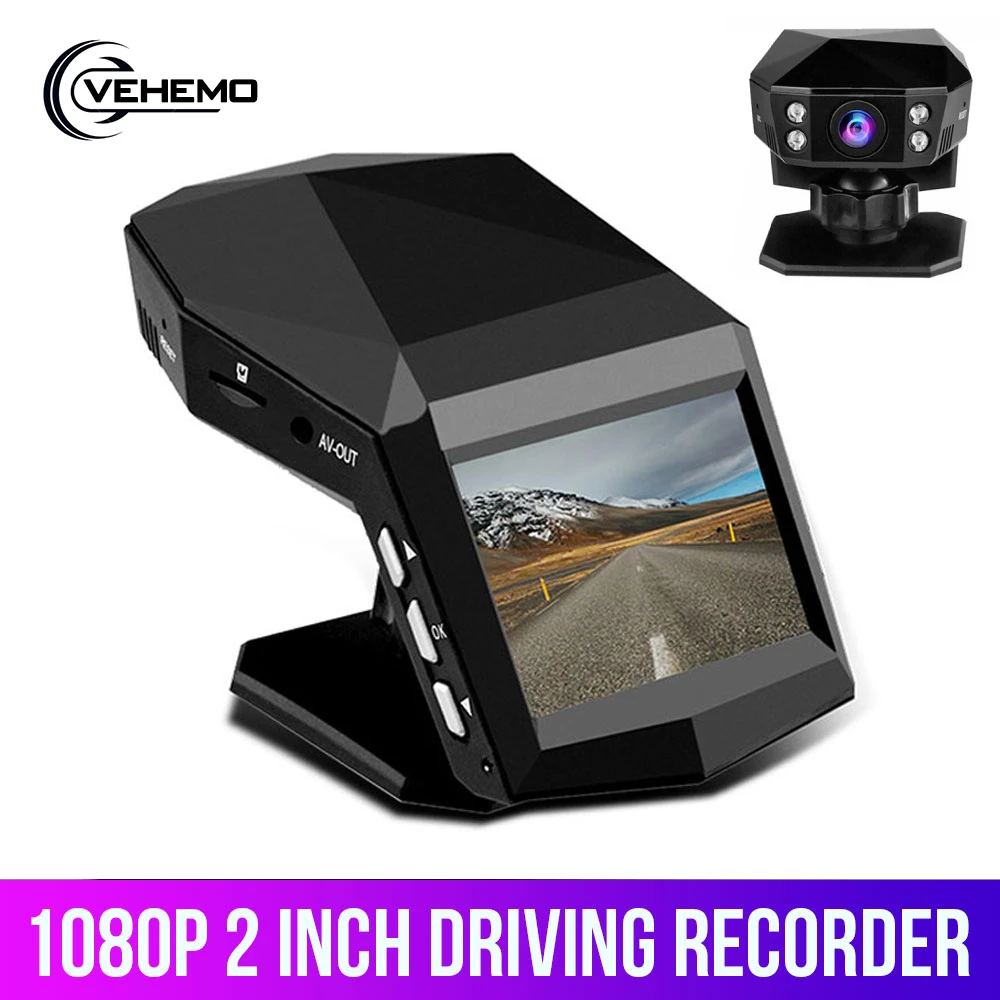 

Car DVR Camera Dash Cam Center Console 1080P Registrar Driving Video Recorder G-Sensor Night Vision 2 inch Car Camcorder DVR